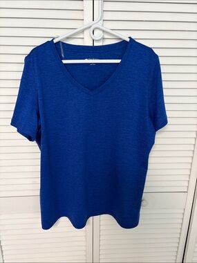Ideology Royal Blue V-Neck Short Sleeve Tee 2X